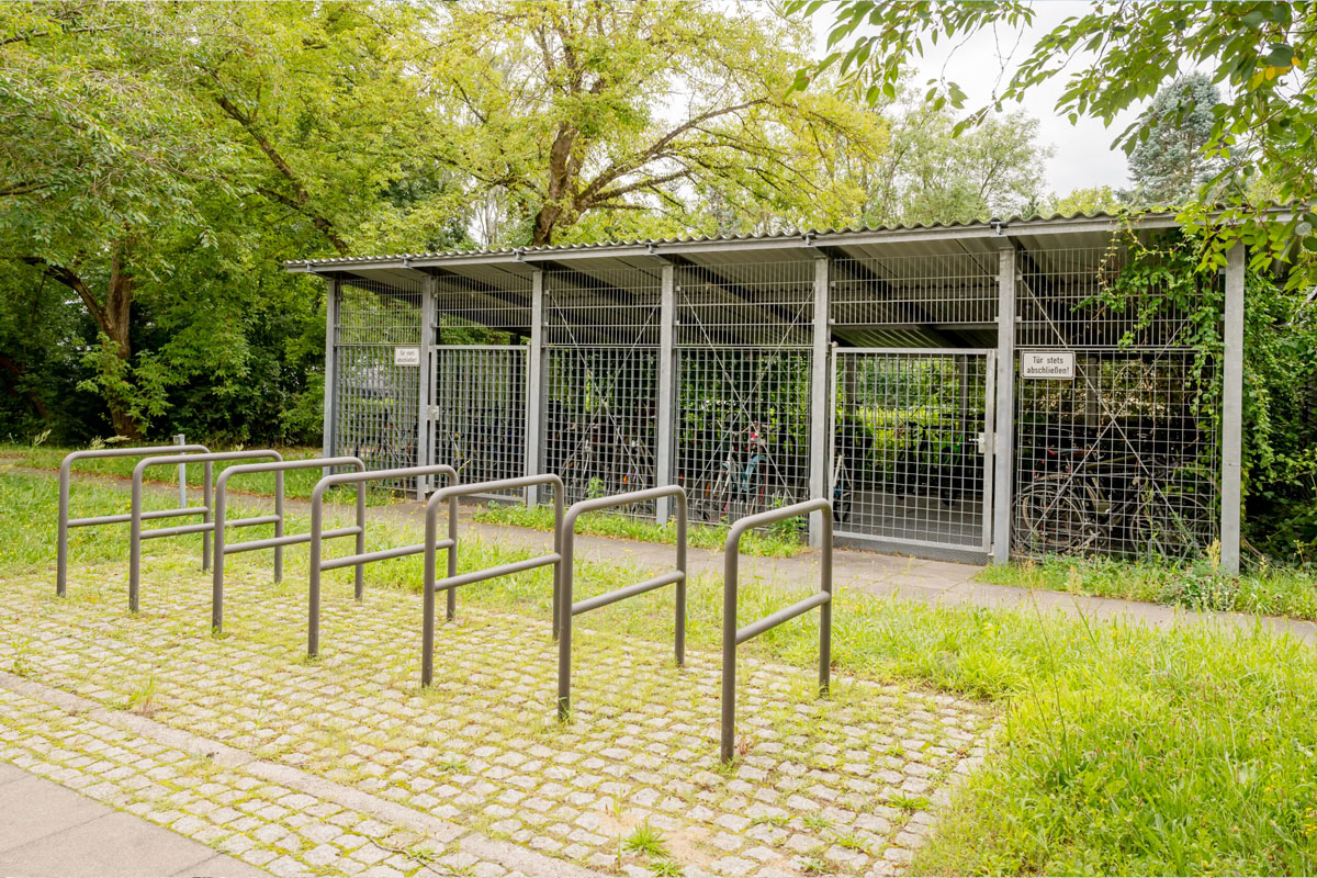 Berufliche Reha: Fahrradständer in Mühlenbeck